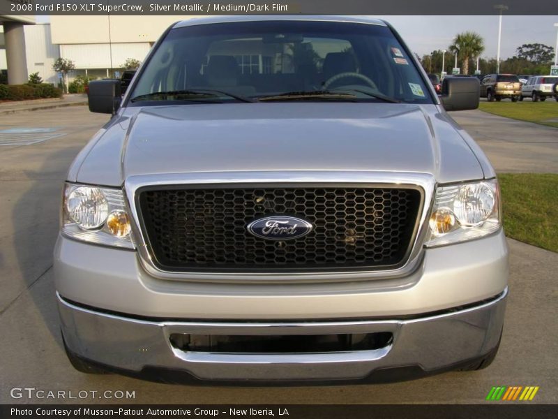 Silver Metallic / Medium/Dark Flint 2008 Ford F150 XLT SuperCrew