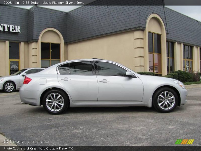 Liquid Platinum Silver / Stone 2008 Infiniti G 35 Sedan