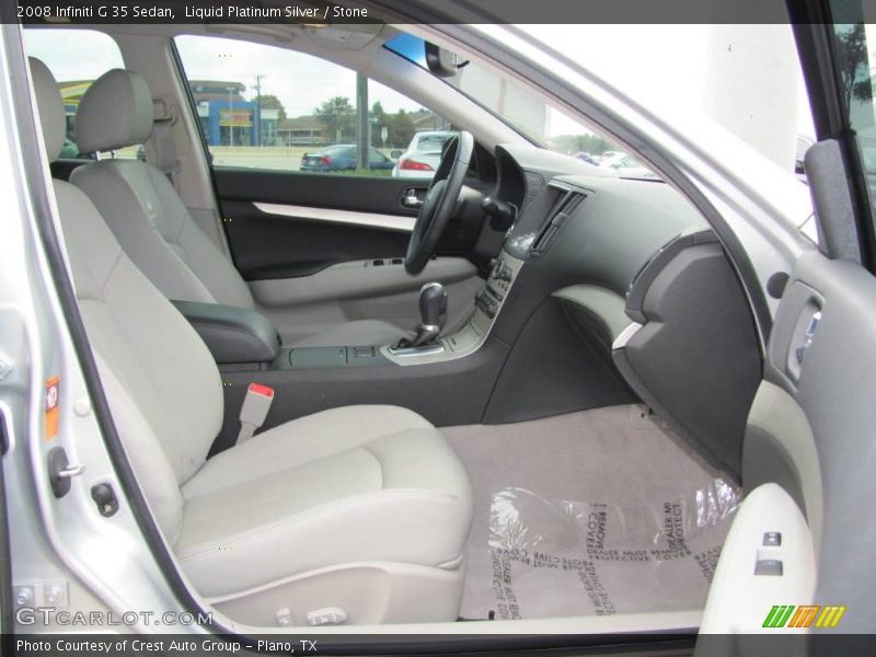 Liquid Platinum Silver / Stone 2008 Infiniti G 35 Sedan