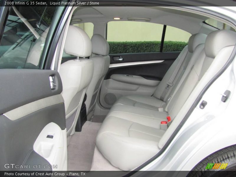 Liquid Platinum Silver / Stone 2008 Infiniti G 35 Sedan