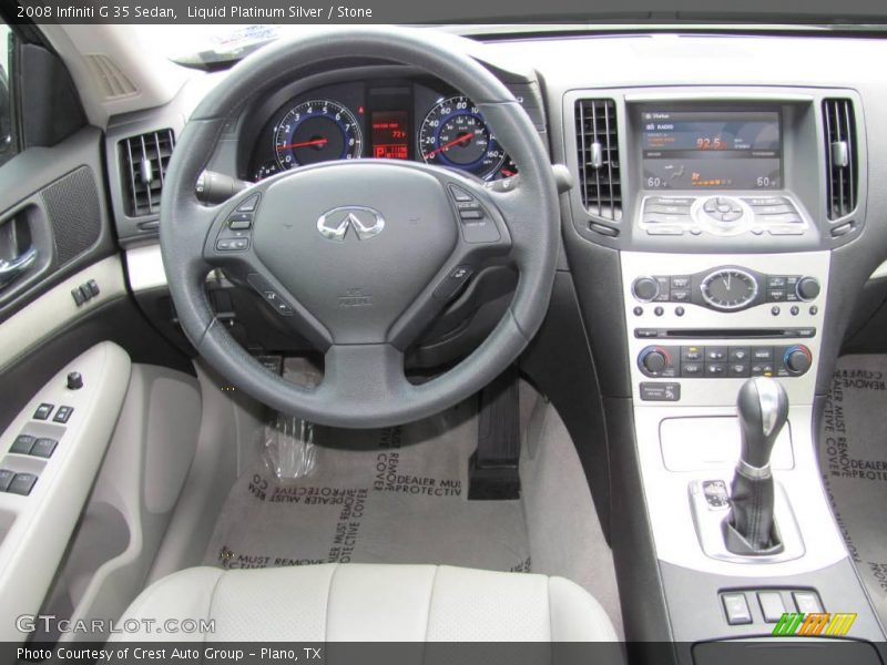 Liquid Platinum Silver / Stone 2008 Infiniti G 35 Sedan