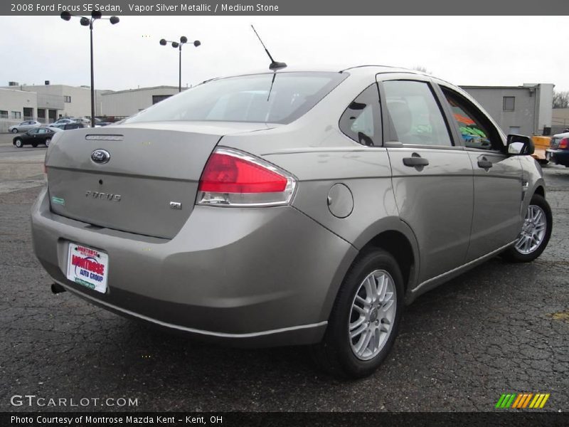 Vapor Silver Metallic / Medium Stone 2008 Ford Focus SE Sedan