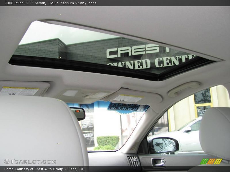 Liquid Platinum Silver / Stone 2008 Infiniti G 35 Sedan