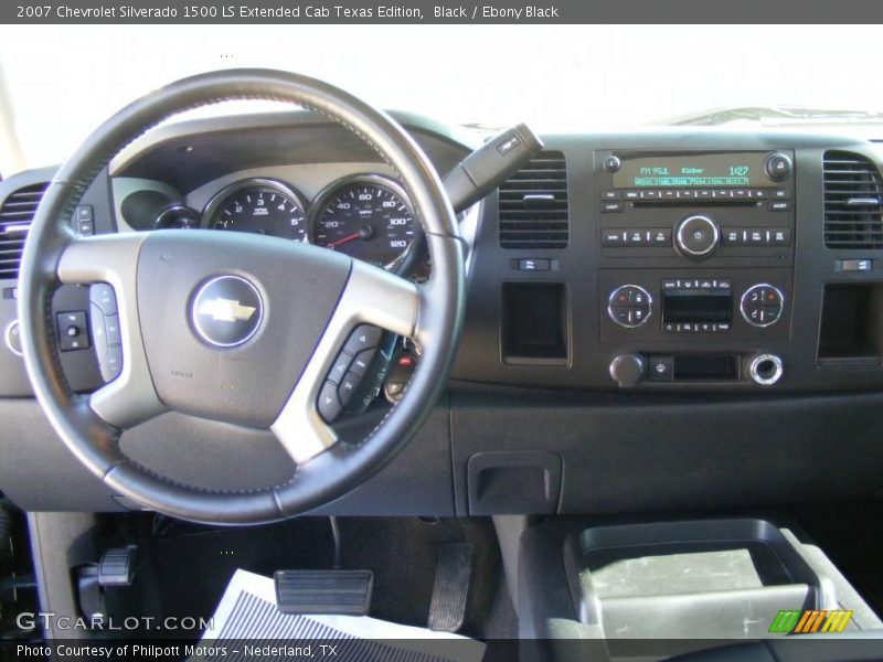 Black / Ebony Black 2007 Chevrolet Silverado 1500 LS Extended Cab Texas Edition
