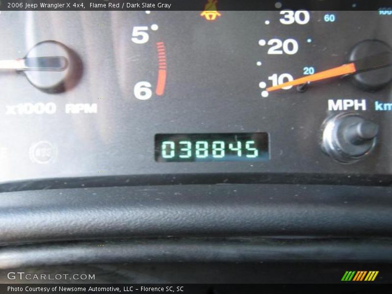 Flame Red / Dark Slate Gray 2006 Jeep Wrangler X 4x4