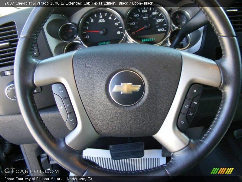 Black / Ebony Black 2007 Chevrolet Silverado 1500 LS Extended Cab Texas Edition