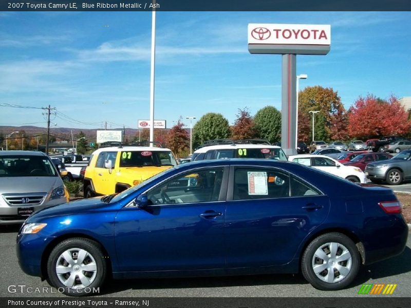 Blue Ribbon Metallic / Ash 2007 Toyota Camry LE