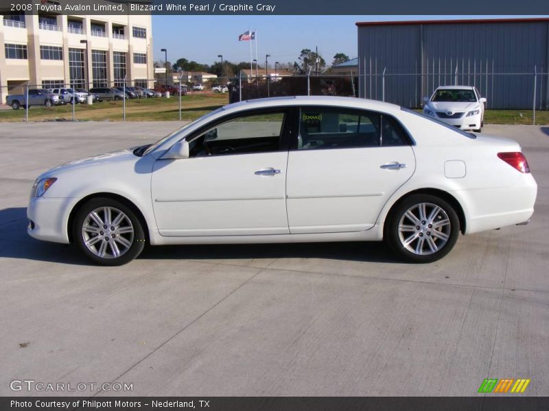 Blizzard White Pearl / Graphite Gray 2008 Toyota Avalon Limited