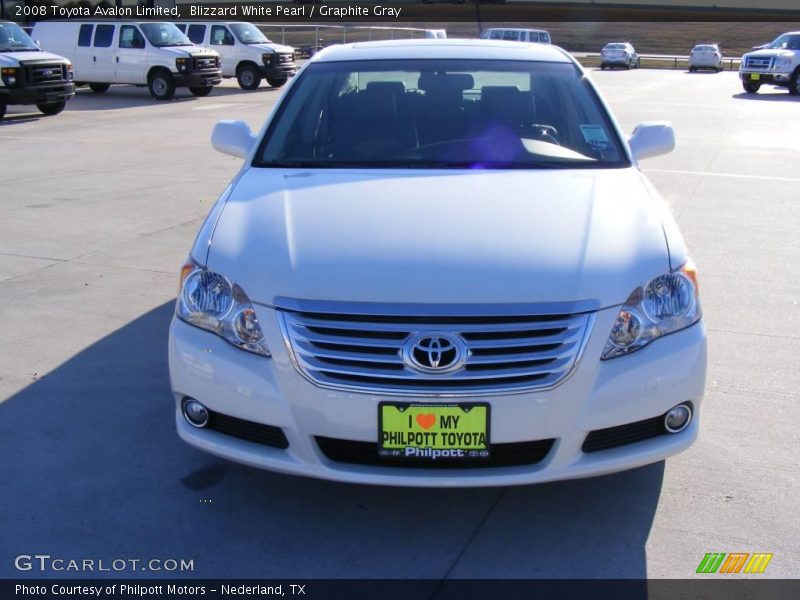 Blizzard White Pearl / Graphite Gray 2008 Toyota Avalon Limited