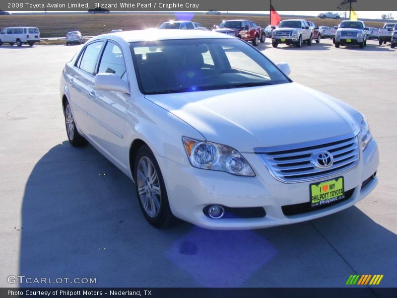 Blizzard White Pearl / Graphite Gray 2008 Toyota Avalon Limited