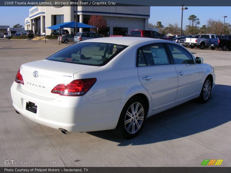 Blizzard White Pearl / Graphite Gray 2008 Toyota Avalon Limited