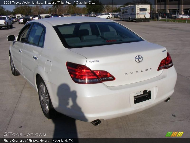 Blizzard White Pearl / Graphite Gray 2008 Toyota Avalon Limited