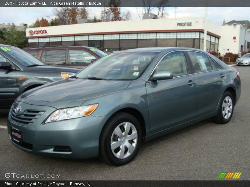 Aloe Green Metallic / Bisque 2007 Toyota Camry LE