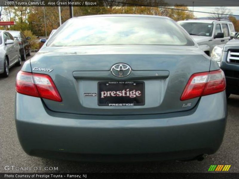Aloe Green Metallic / Bisque 2007 Toyota Camry LE