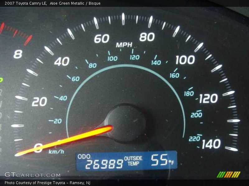 Aloe Green Metallic / Bisque 2007 Toyota Camry LE