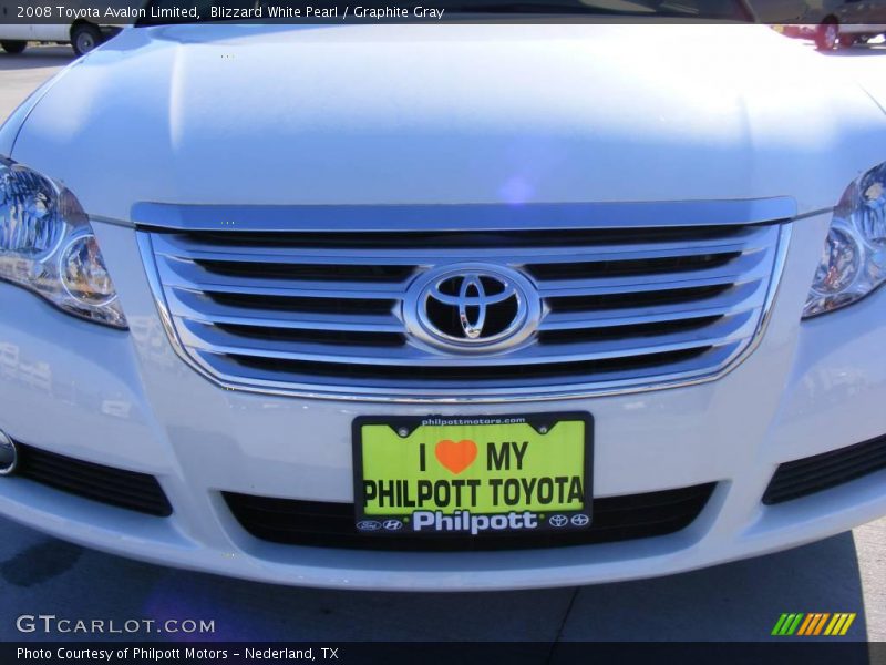 Blizzard White Pearl / Graphite Gray 2008 Toyota Avalon Limited
