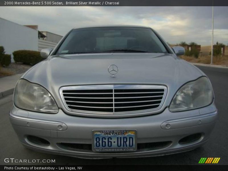 Brilliant Silver Metallic / Charcoal 2000 Mercedes-Benz S 500 Sedan