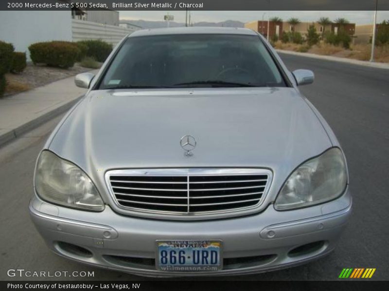 Brilliant Silver Metallic / Charcoal 2000 Mercedes-Benz S 500 Sedan
