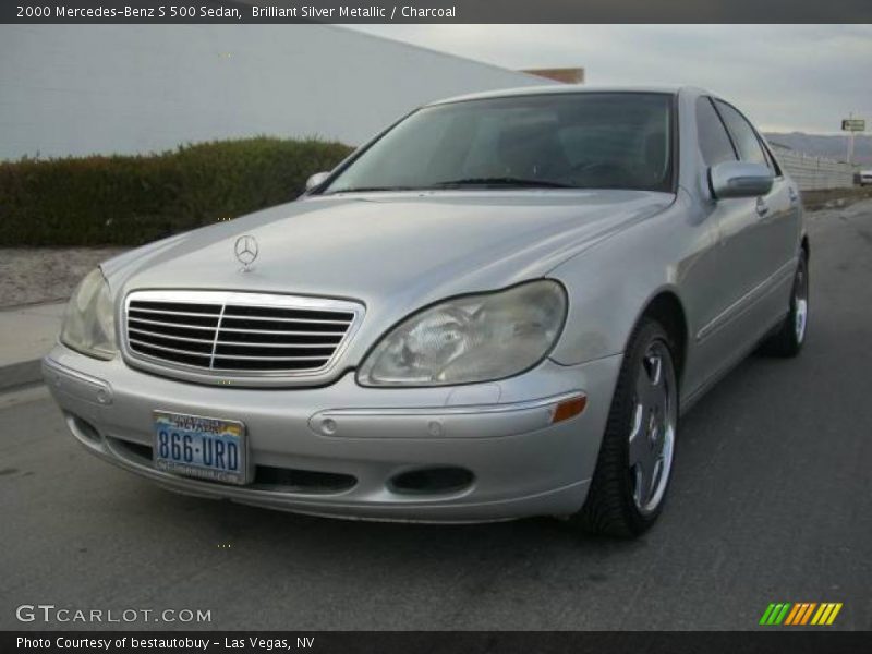 Brilliant Silver Metallic / Charcoal 2000 Mercedes-Benz S 500 Sedan