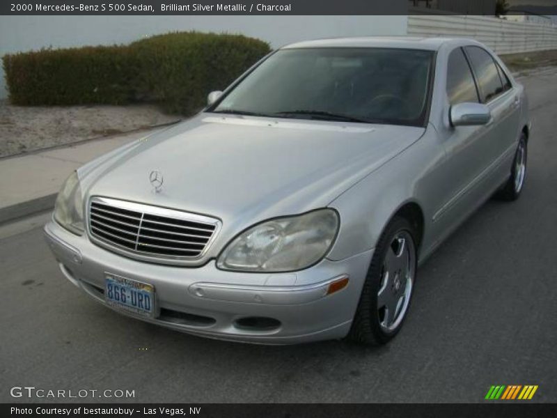 Brilliant Silver Metallic / Charcoal 2000 Mercedes-Benz S 500 Sedan