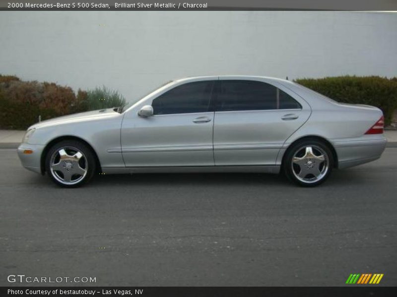 Brilliant Silver Metallic / Charcoal 2000 Mercedes-Benz S 500 Sedan