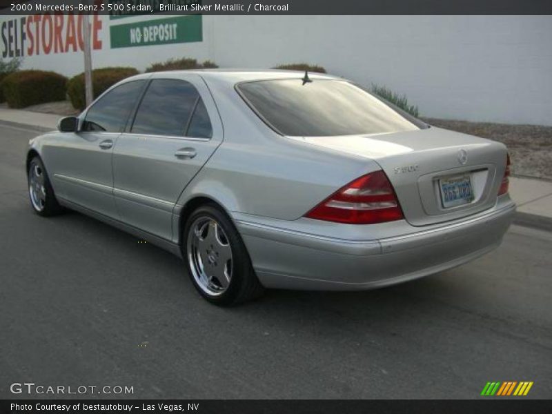 Brilliant Silver Metallic / Charcoal 2000 Mercedes-Benz S 500 Sedan