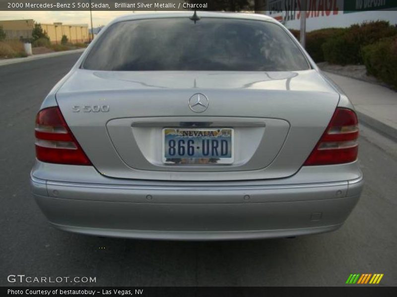 Brilliant Silver Metallic / Charcoal 2000 Mercedes-Benz S 500 Sedan