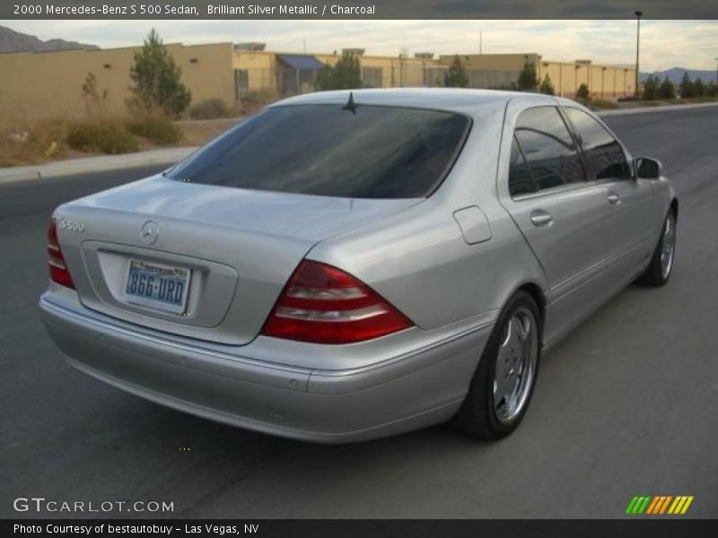 Brilliant Silver Metallic / Charcoal 2000 Mercedes-Benz S 500 Sedan