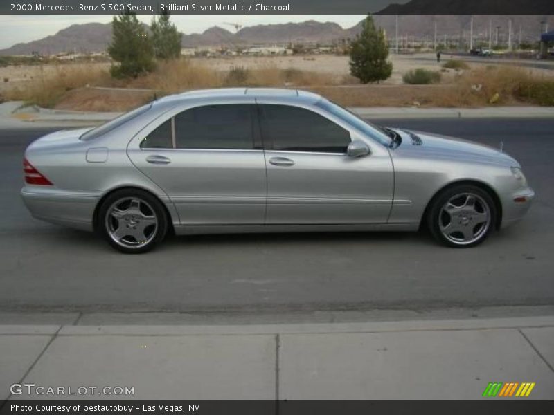 Brilliant Silver Metallic / Charcoal 2000 Mercedes-Benz S 500 Sedan