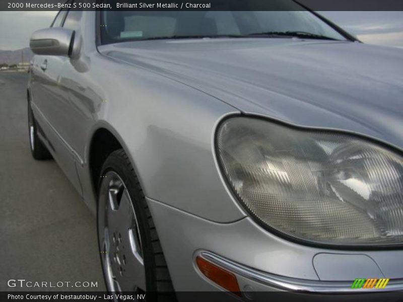 Brilliant Silver Metallic / Charcoal 2000 Mercedes-Benz S 500 Sedan