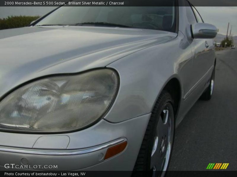 Brilliant Silver Metallic / Charcoal 2000 Mercedes-Benz S 500 Sedan