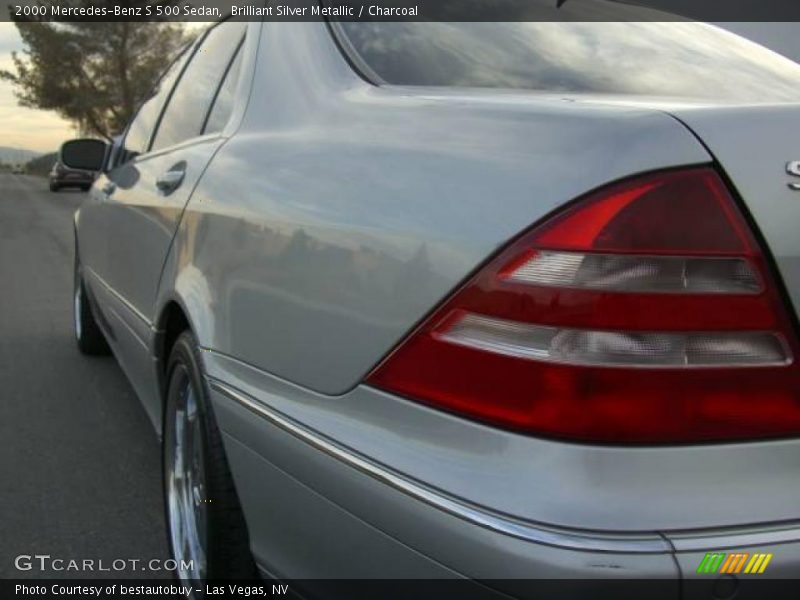 Brilliant Silver Metallic / Charcoal 2000 Mercedes-Benz S 500 Sedan