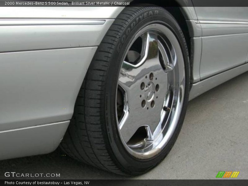 Brilliant Silver Metallic / Charcoal 2000 Mercedes-Benz S 500 Sedan