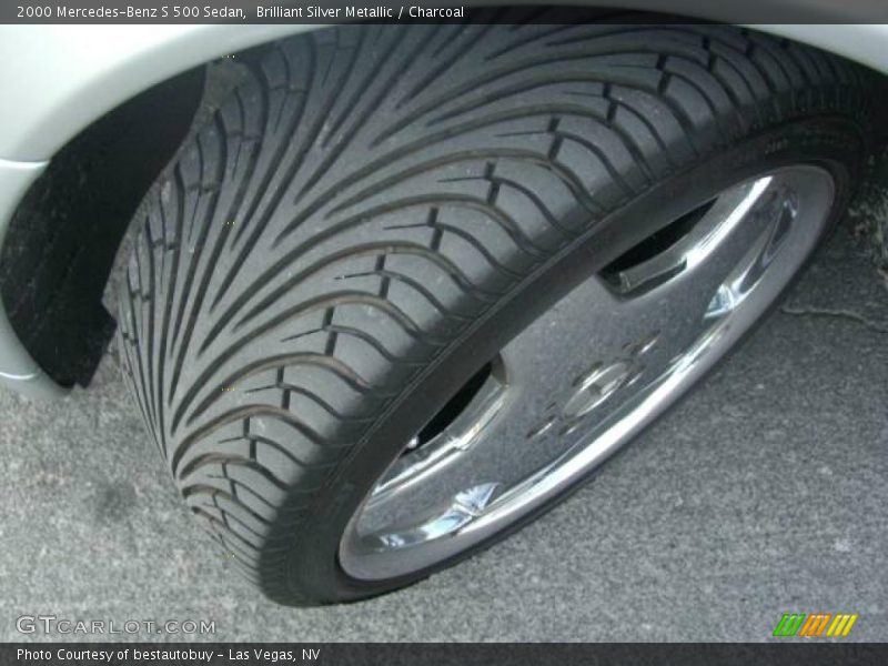 Brilliant Silver Metallic / Charcoal 2000 Mercedes-Benz S 500 Sedan