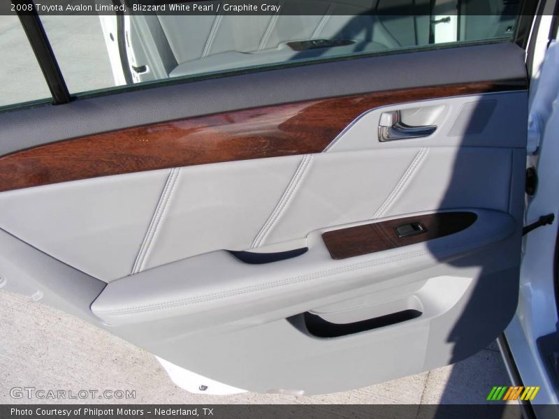 Blizzard White Pearl / Graphite Gray 2008 Toyota Avalon Limited