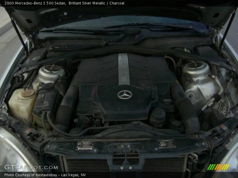 Brilliant Silver Metallic / Charcoal 2000 Mercedes-Benz S 500 Sedan
