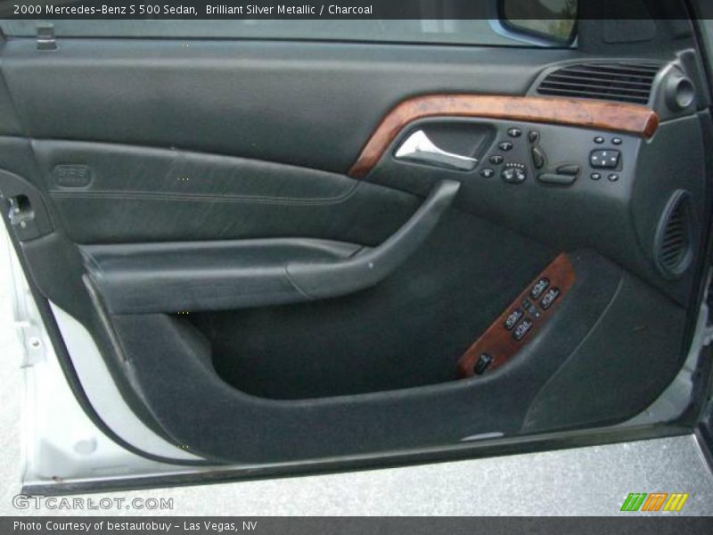Brilliant Silver Metallic / Charcoal 2000 Mercedes-Benz S 500 Sedan