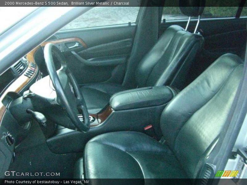 Brilliant Silver Metallic / Charcoal 2000 Mercedes-Benz S 500 Sedan