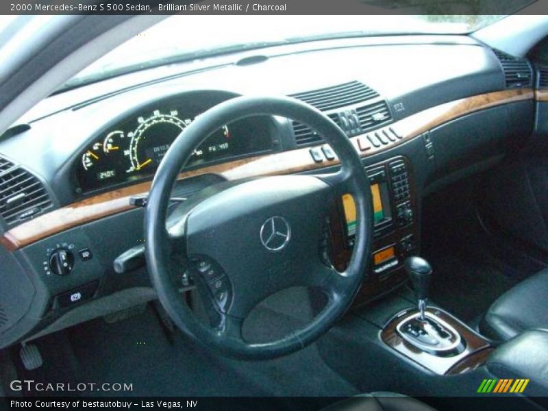 Brilliant Silver Metallic / Charcoal 2000 Mercedes-Benz S 500 Sedan