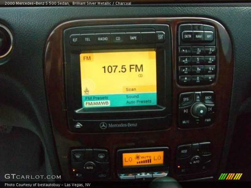 Brilliant Silver Metallic / Charcoal 2000 Mercedes-Benz S 500 Sedan