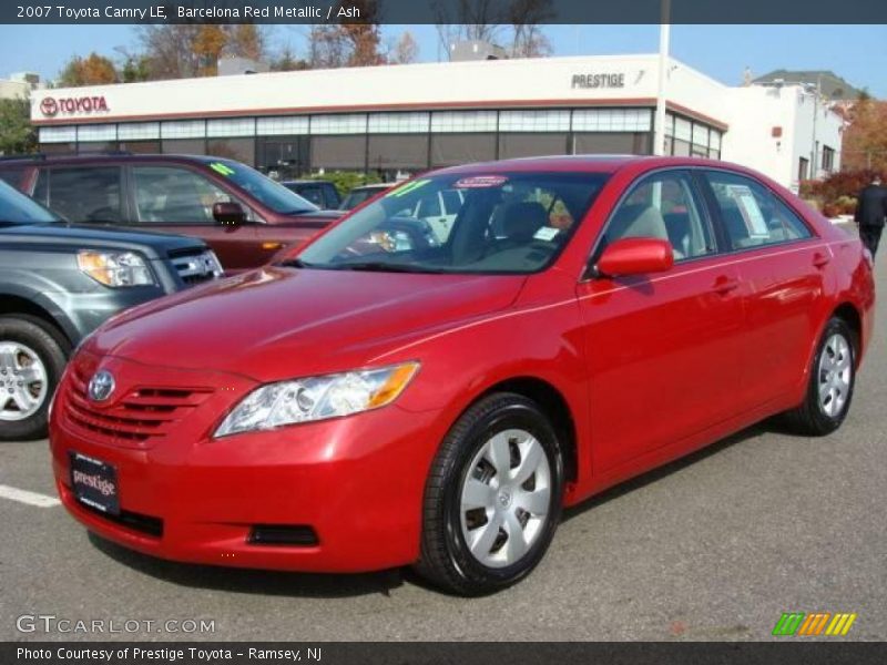 Barcelona Red Metallic / Ash 2007 Toyota Camry LE