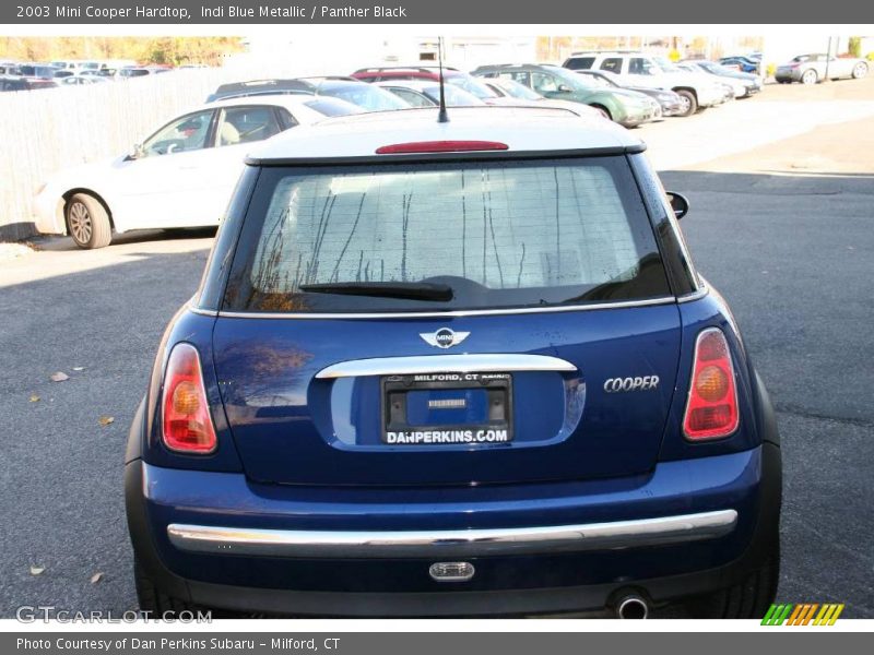 Indi Blue Metallic / Panther Black 2003 Mini Cooper Hardtop