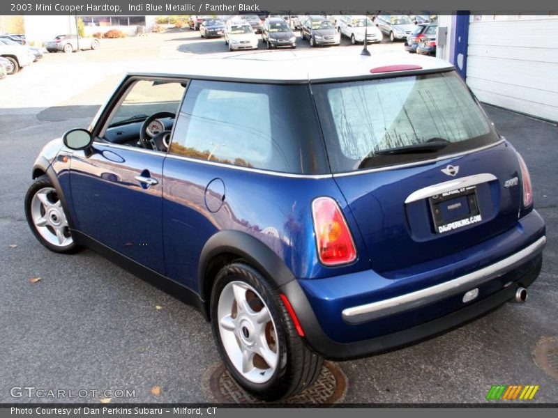 Indi Blue Metallic / Panther Black 2003 Mini Cooper Hardtop