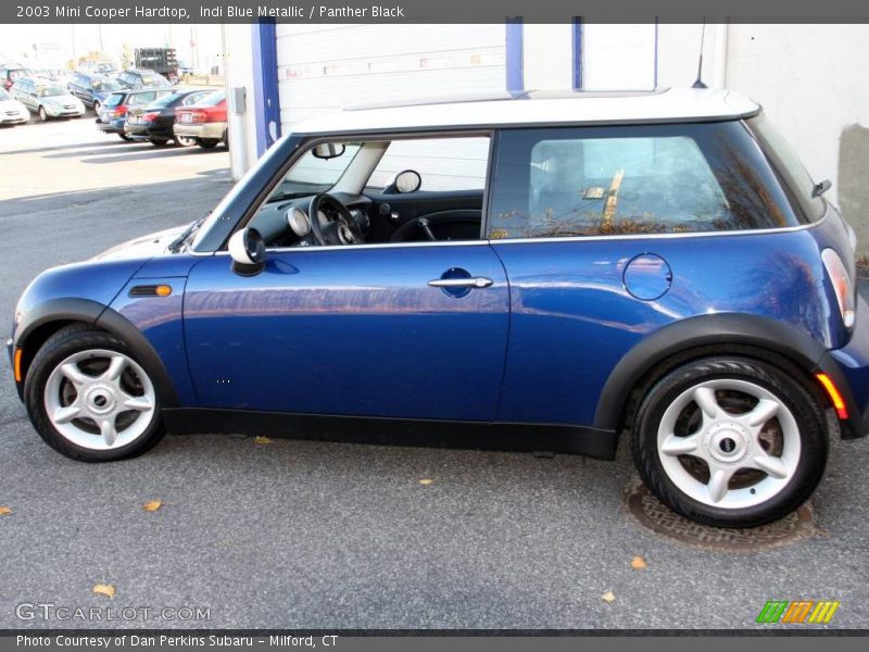 Indi Blue Metallic / Panther Black 2003 Mini Cooper Hardtop