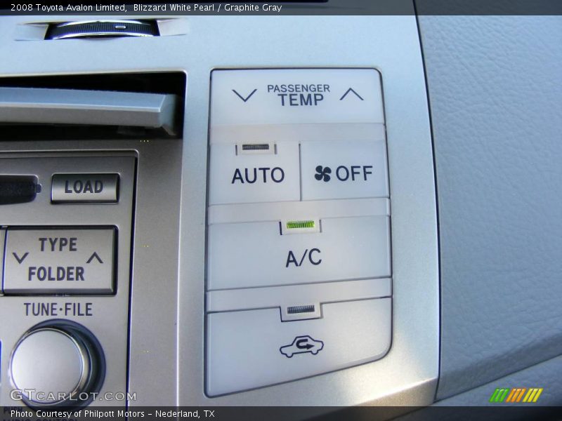 Blizzard White Pearl / Graphite Gray 2008 Toyota Avalon Limited