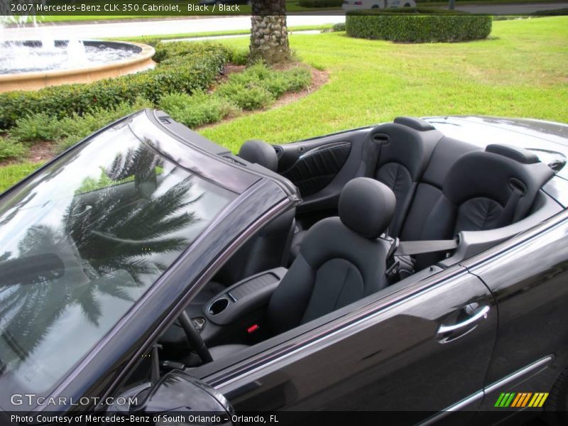 Black / Black 2007 Mercedes-Benz CLK 350 Cabriolet