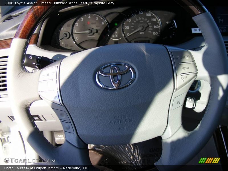 Blizzard White Pearl / Graphite Gray 2008 Toyota Avalon Limited