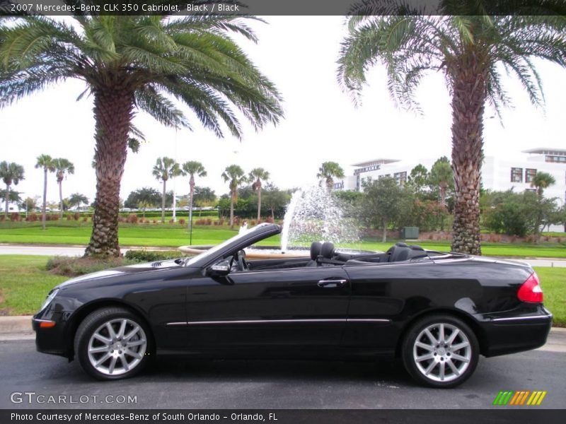Black / Black 2007 Mercedes-Benz CLK 350 Cabriolet