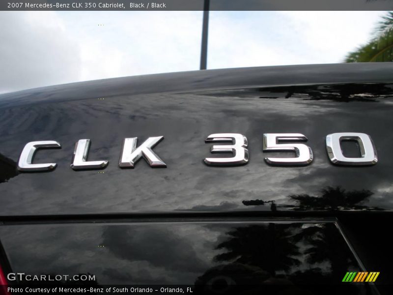 Black / Black 2007 Mercedes-Benz CLK 350 Cabriolet
