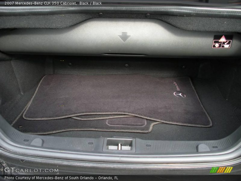 Black / Black 2007 Mercedes-Benz CLK 350 Cabriolet